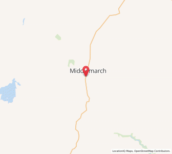 Map of Middlemarch, Otago