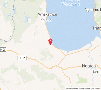 Map of Miranda, Waikato