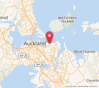 Map of Mission Bay, Auckland