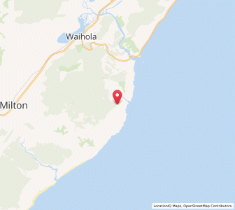 Map of Moanapuru, Otago