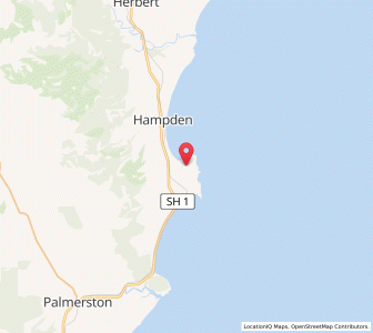 Map of Moeraki, Otago