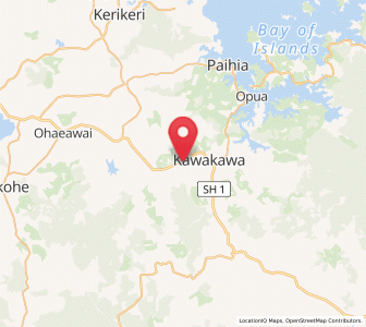 Map of Moerewa, Northland