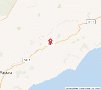 Map of Motunau, Canterbury