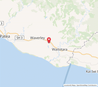 Map of Moumahaki, Taranaki