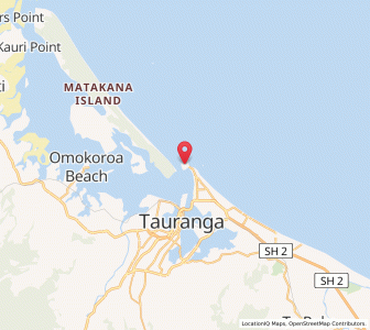 Map of Mount Maunganui, Bay of Plenty