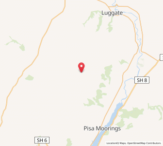 Map of Mount Pisa, Otago