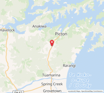 Map of Mount Pleasant, Marlborough