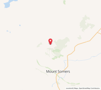 Map of Mount Somers, Canterbury
