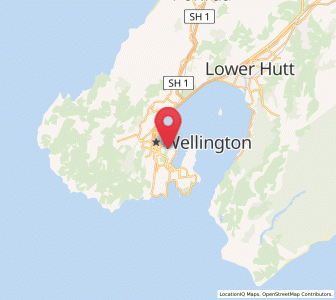 Map of Mount Victoria, Wellington