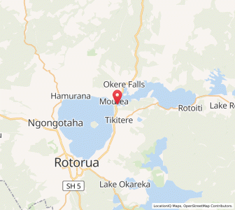 Map of Mourea, Bay of Plenty