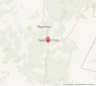 Map of National Park, Manawatu-Wanganui