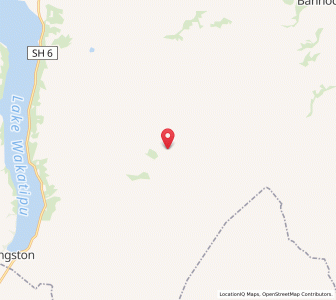 Map of Nevis, Otago