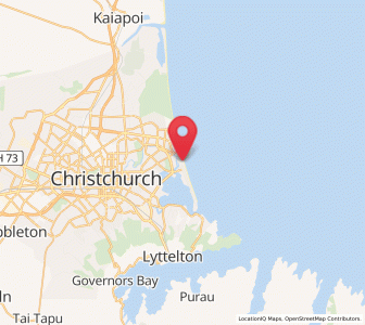 Map of New Brighton, Canterbury