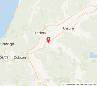 Map of Ngahere, West Coast
