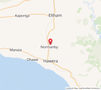 Map of Normanby, Taranaki