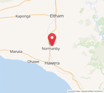 Map of Normanby, Taranaki