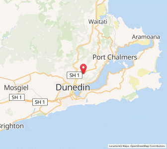 Map of North East Valley, Otago
