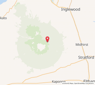 Map of North Mount Egmont, Taranaki