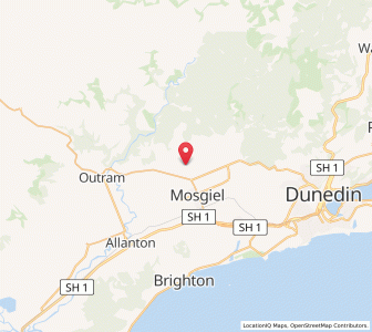 Map of North Taieri, Otago