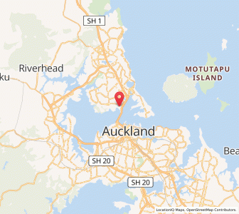 Map of Northcote Point, Auckland