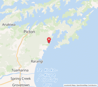 Map of Ocean Bay, Marlborough