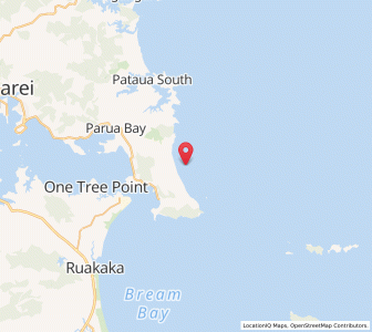 Map of Ocean Beach, Auckland