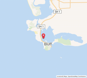Map of Ocean Beach, Southland
