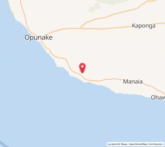 Map of Oeo, Taranaki