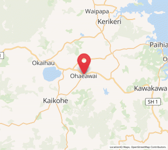 Map of Ohaeawai, Northland
