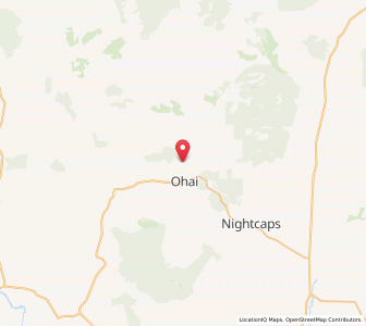 Map of Ohai, Southland