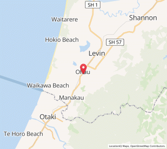 Map of Ohau, Manawatu-Wanganui