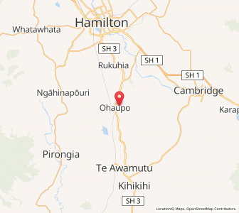 Map of Ohaupo, Waikato