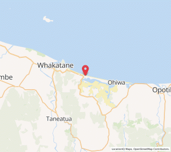 Map of Ohope Beach, Bay of Plenty
