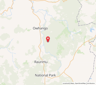 Map of Oio, Manawatu-Wanganui
