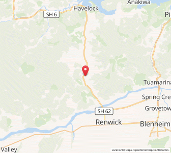 Map of Okaramio, Marlborough