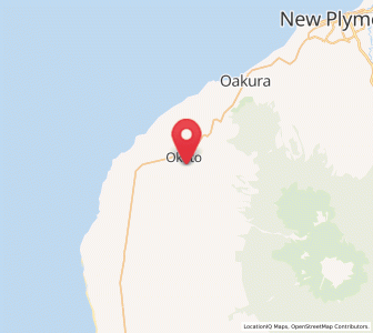 Map of Okato, Taranaki