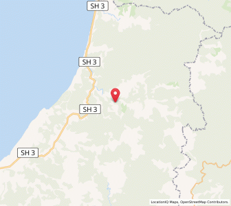 Map of Okau, Taranaki