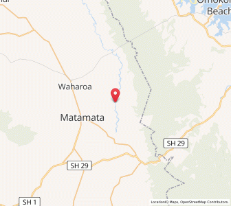 Map of Okauia, Waikato
