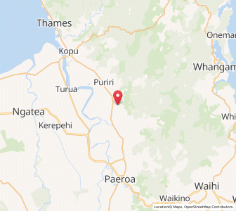 Map of Omahu, Waikato