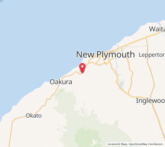 Map of Omata, Taranaki