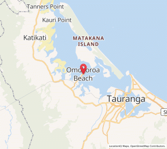 Map of Omokoroa Beach, Bay of Plenty