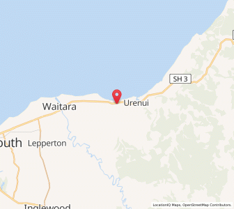 Map of Onaero, Taranaki