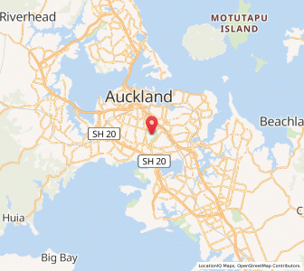 Map of One Tree Hill, Auckland