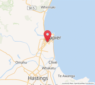 Map of Onekawa, Hawke's Bay