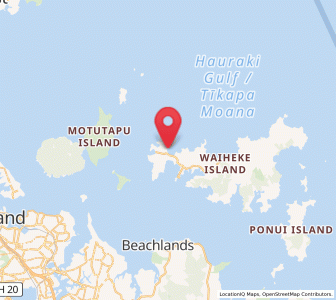 Map of Oneroa, Auckland