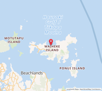 Map of Onetangi, Auckland
