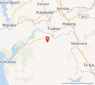 Map of Onewhero, Waikato