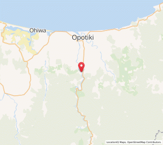 Map of Opotiki, Bay of Plenty