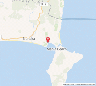 Map of Opoutama, Hawke's Bay