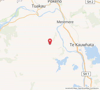 Map of Opuatia, Waikato